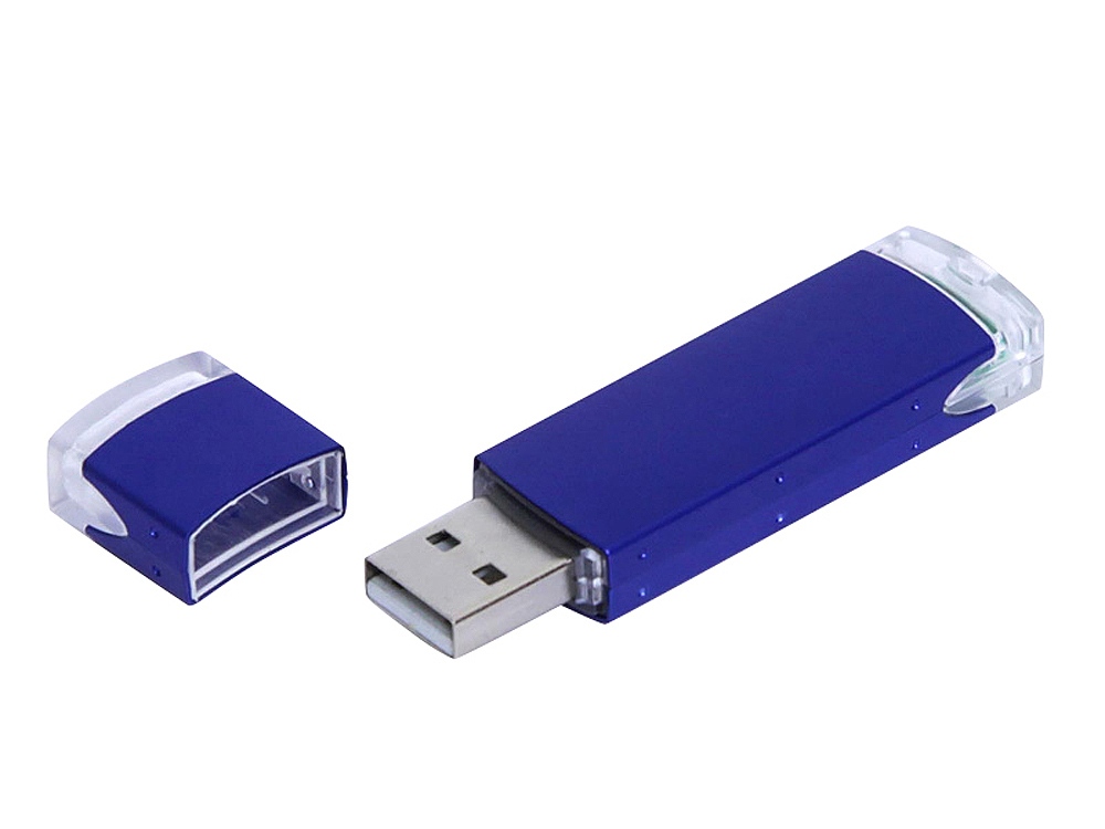 картинка USB 2.0- флешка промо на 4 Гб прямоугольной классической формы от магазина