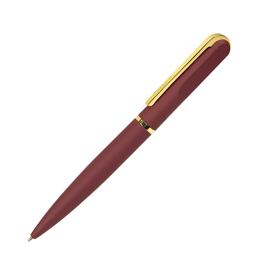 картинка FARO, ручка шариковая, бордовый/золотистый, металл, пластик, софт-покрытие от магазина