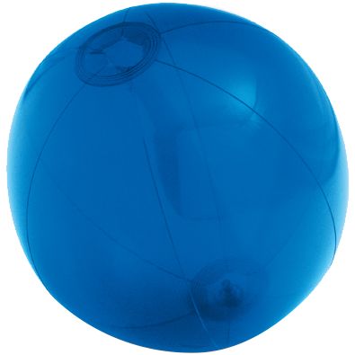 картинка Надувной пляжный мяч Sun and Fun, полупрозрачный синий от магазина