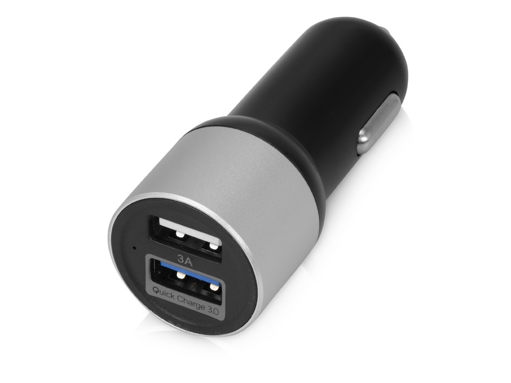 картинка Адаптер автомобильный USB с функцией быстрой зарядки QC 3.0 TraffIQ от магазина