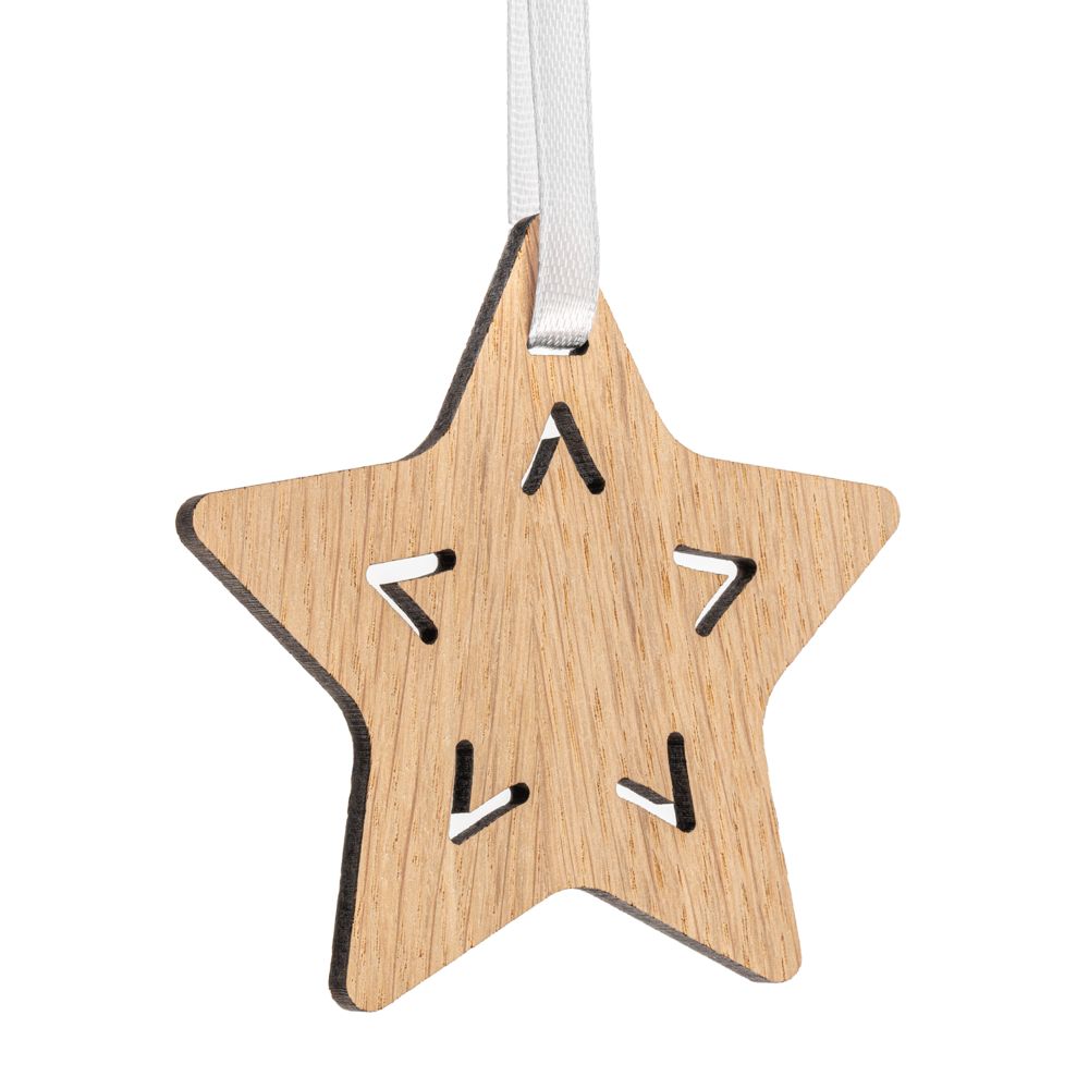 картинка Деревянная подвеска Christmate, звезда от магазина