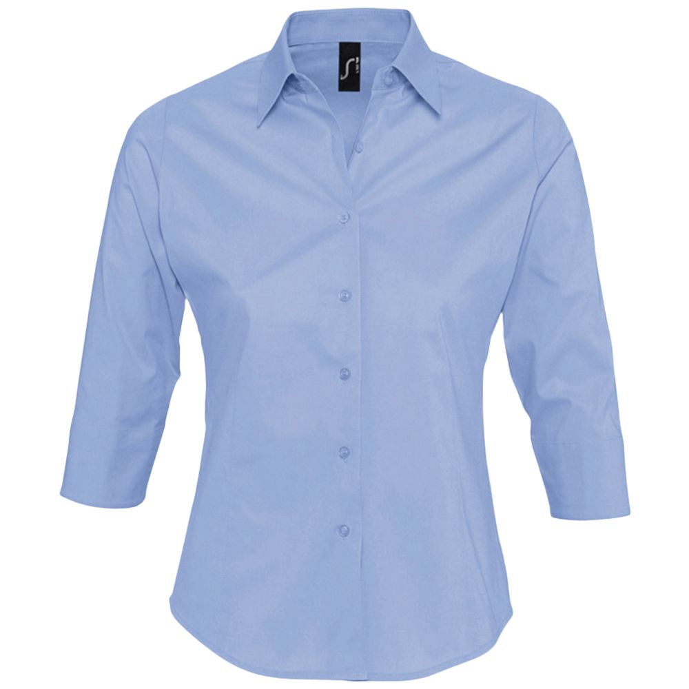 картинка Рубашка женская с рукавом 3/4 Effect 140, голубая от магазина