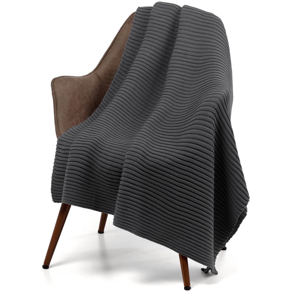 картинка Плед Quill, темно-серый от магазина