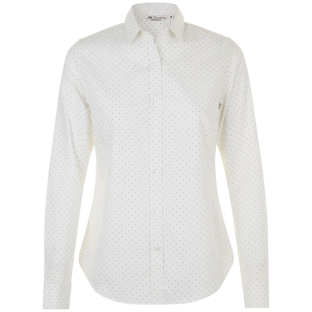 картинка Рубашка женская Becker Women, белая с темно-синим от магазина