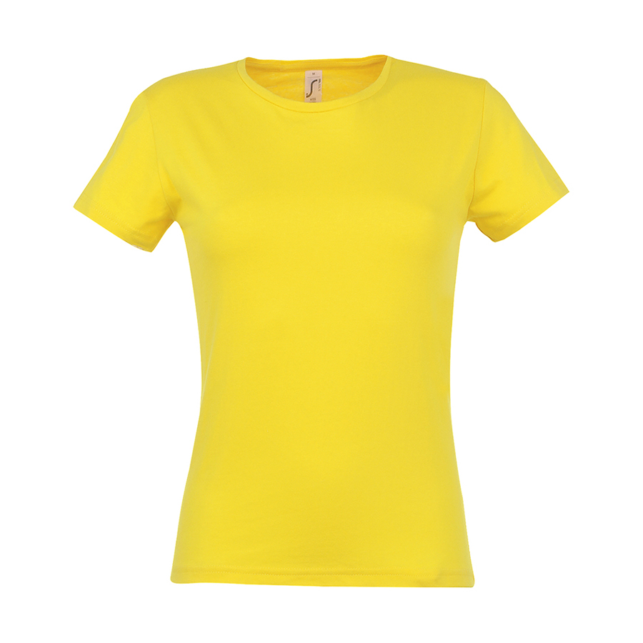 картинка Футболка "Miss", солнечно-желтый_L, 100% х/б, 150 г/м2 от магазина