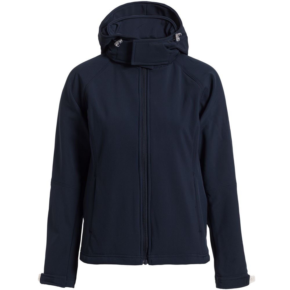 картинка Куртка женская Hooded Softshell темно-синяя от магазина