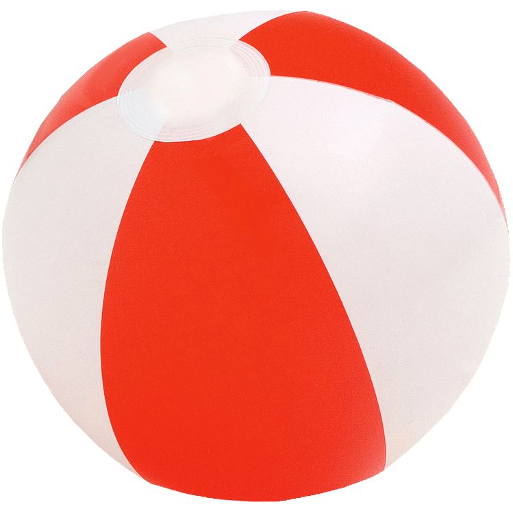 картинка Надувной пляжный мяч Cruise, красный с белым от магазина