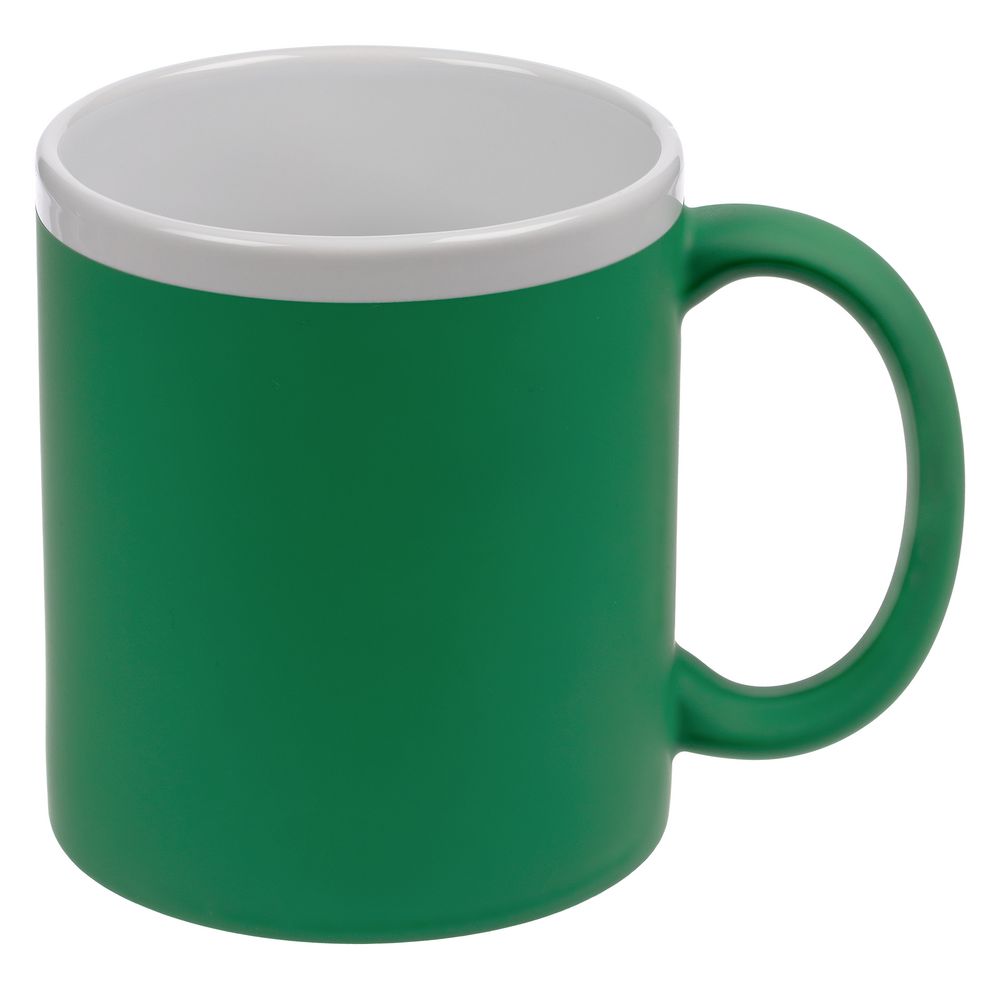 картинка Кружка StopSpot с покрытием софт-тач, зеленая от магазина