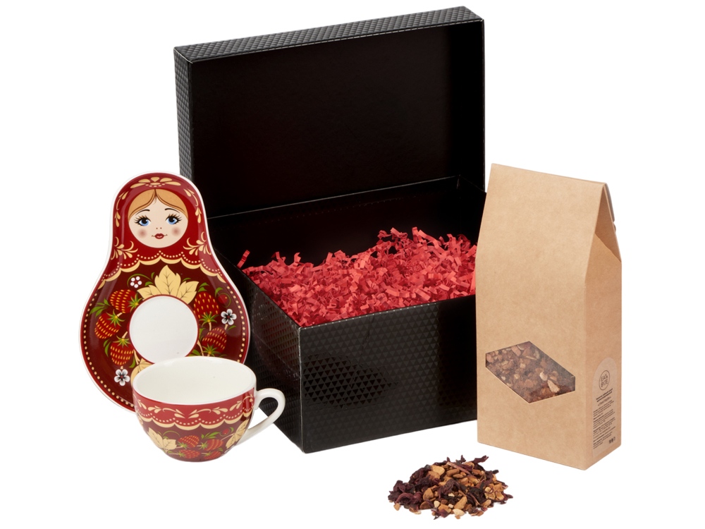 картинка Подарочный набор: чайная пара, чай Глинтвейн от магазина