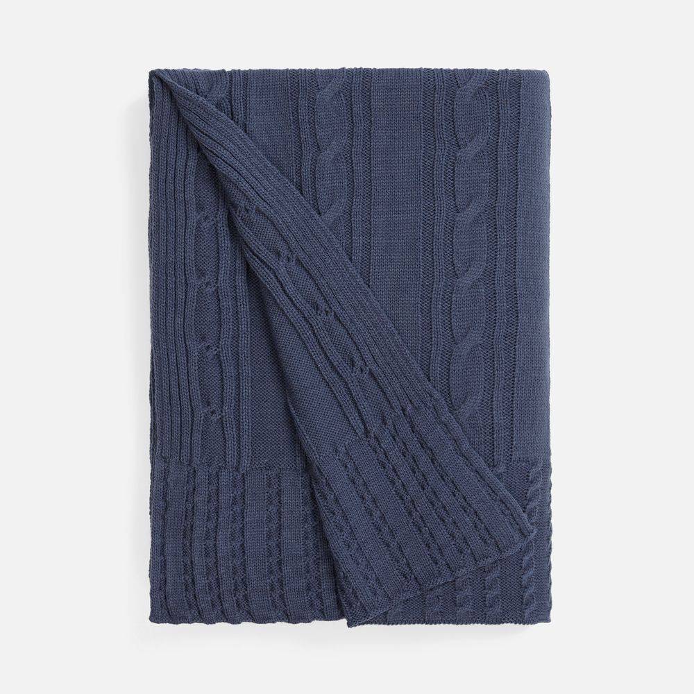 картинка Плед Remitti, серо-синий (сланец) от магазина