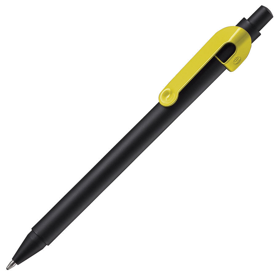 картинка SNAKE, ручка шариковая, желтый, черный корпус, металл от магазина