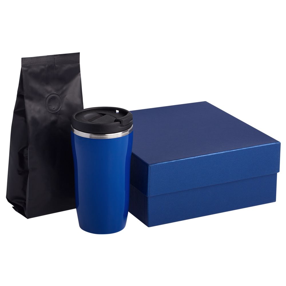картинка Набор Grain: термостакан и кофе, синий от магазина