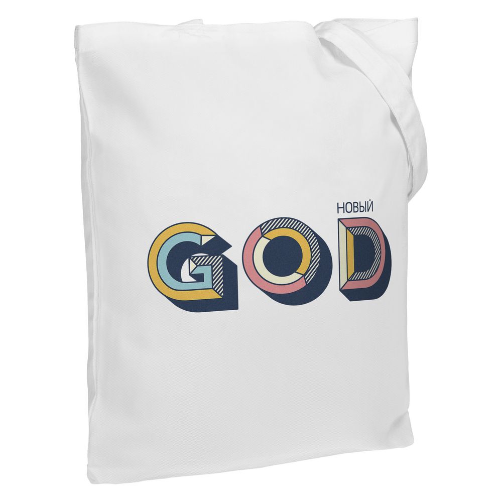 картинка Холщовая сумка «Новый GOD», белая от магазина