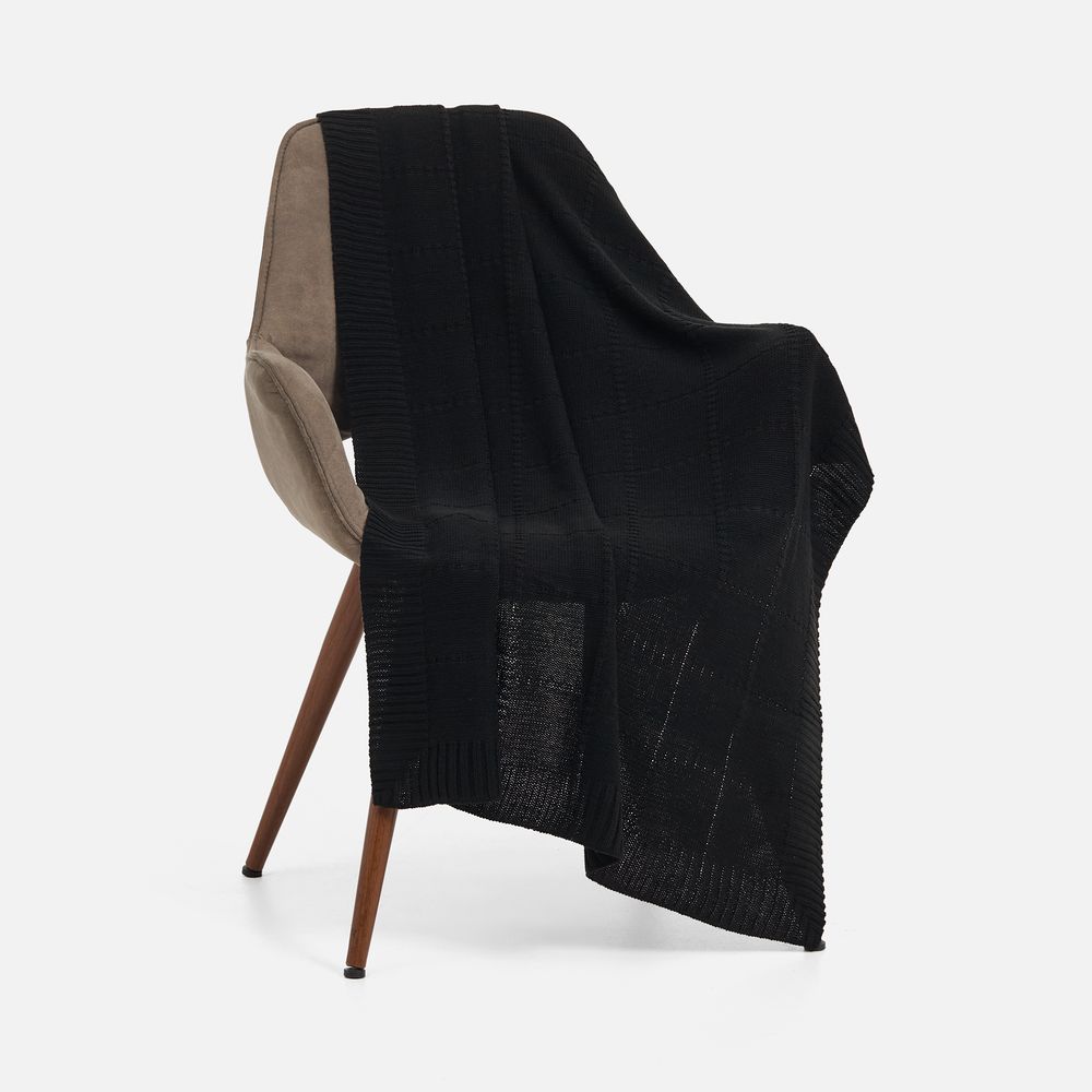 картинка Плед Quadrisma, черный от магазина