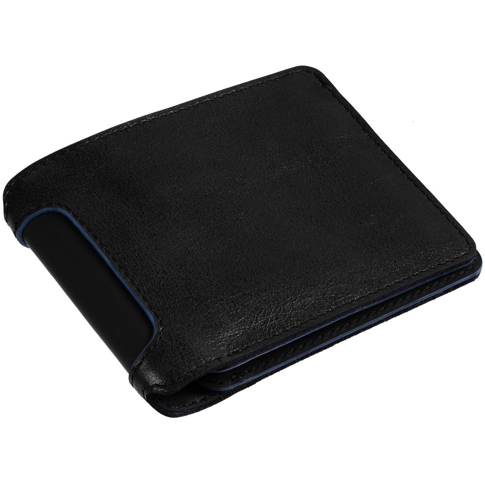 картинка Портмоне Arrival, черное с синим от магазина