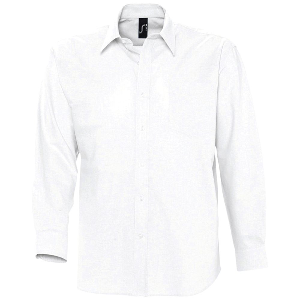 картинка Рубашка мужская с длинным рукавом Boston, белая от магазина