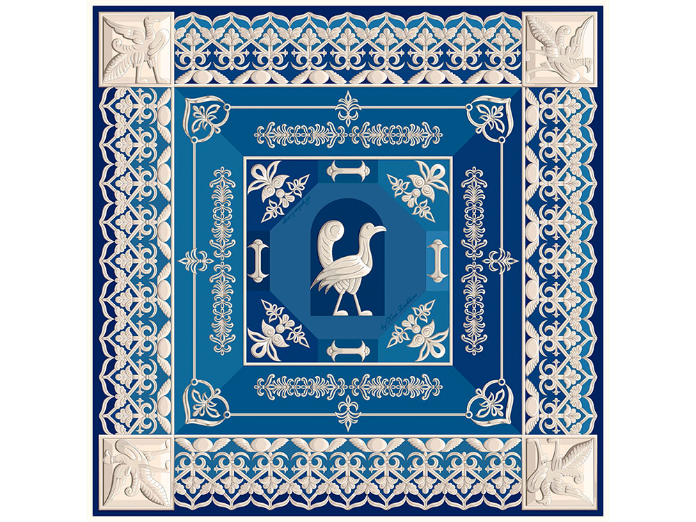 картинка Платок Птица дивная от магазина