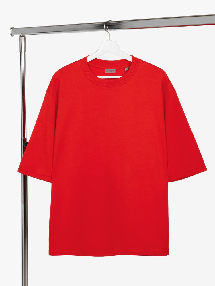 картинка Футболка оверсайз унисекс Kosmos 2.0, красная (алая) от магазина