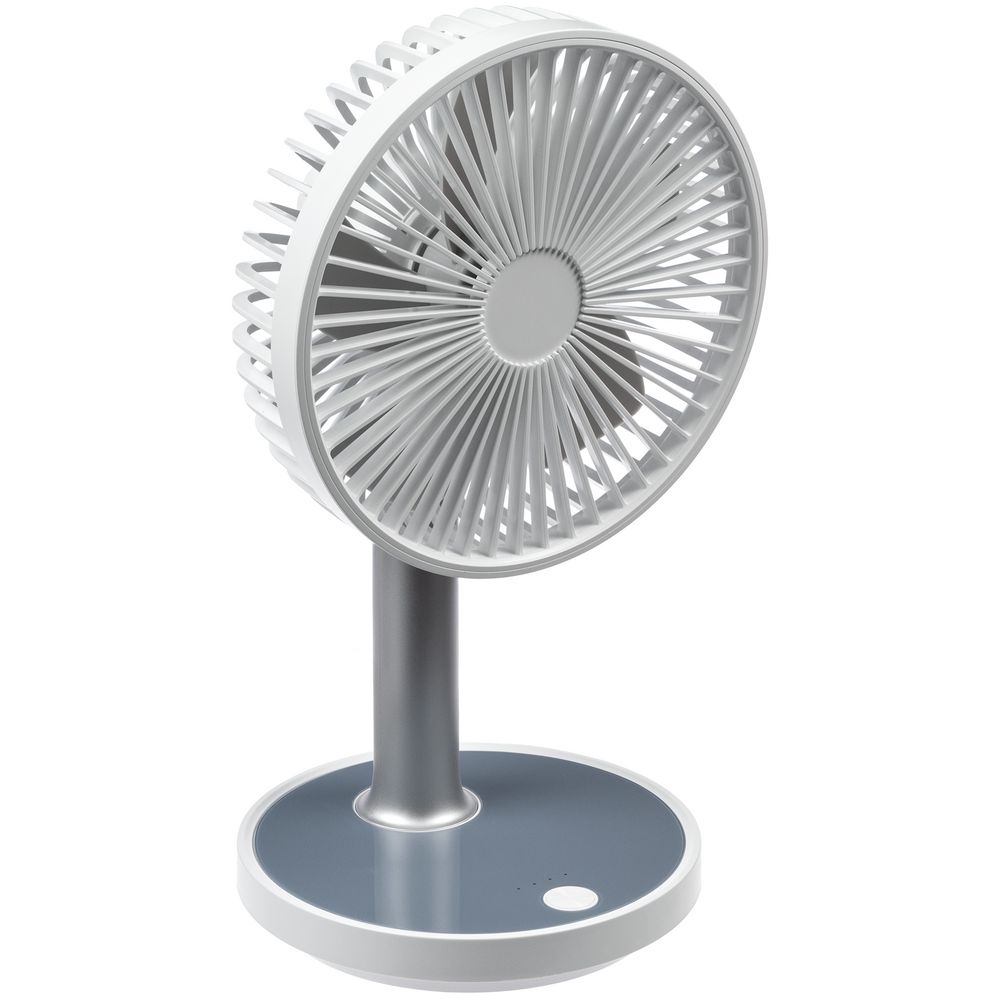 картинка Настольный беспроводной вентилятор с подсветкой inBreeze, белый c серым от магазина