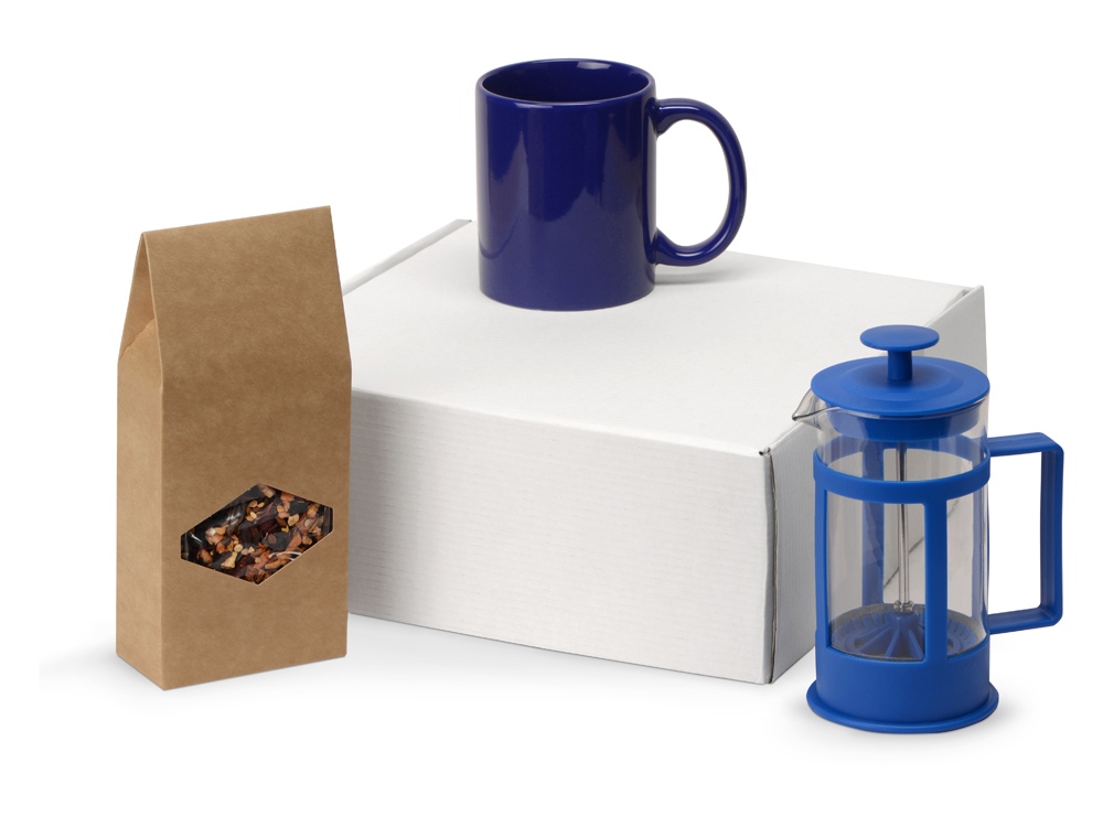 картинка Подарочный набор с чаем, кружкой и френч-прессом Чаепитие от магазина