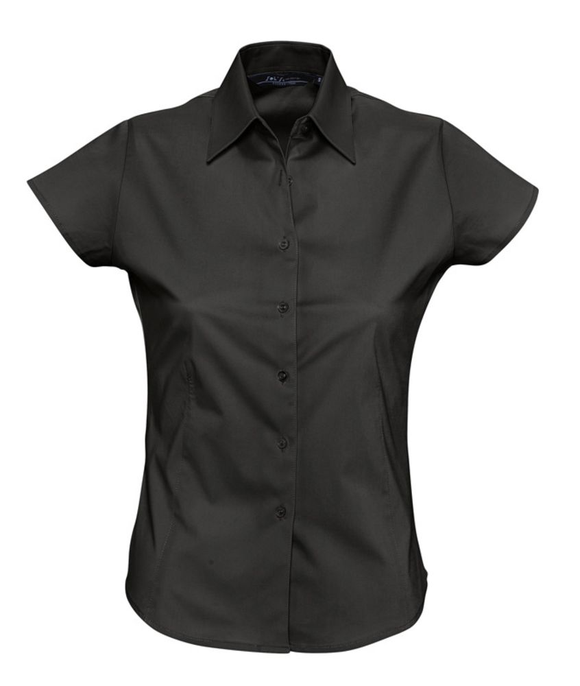 картинка Рубашка женская с коротким рукавом Excess, черная от магазина