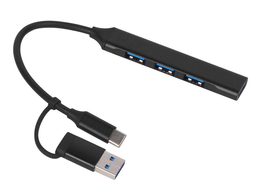 картинка USB-хаб Link с коннектором 2-в-1 USB-C и USB-A, 2.0/3.0 от магазина