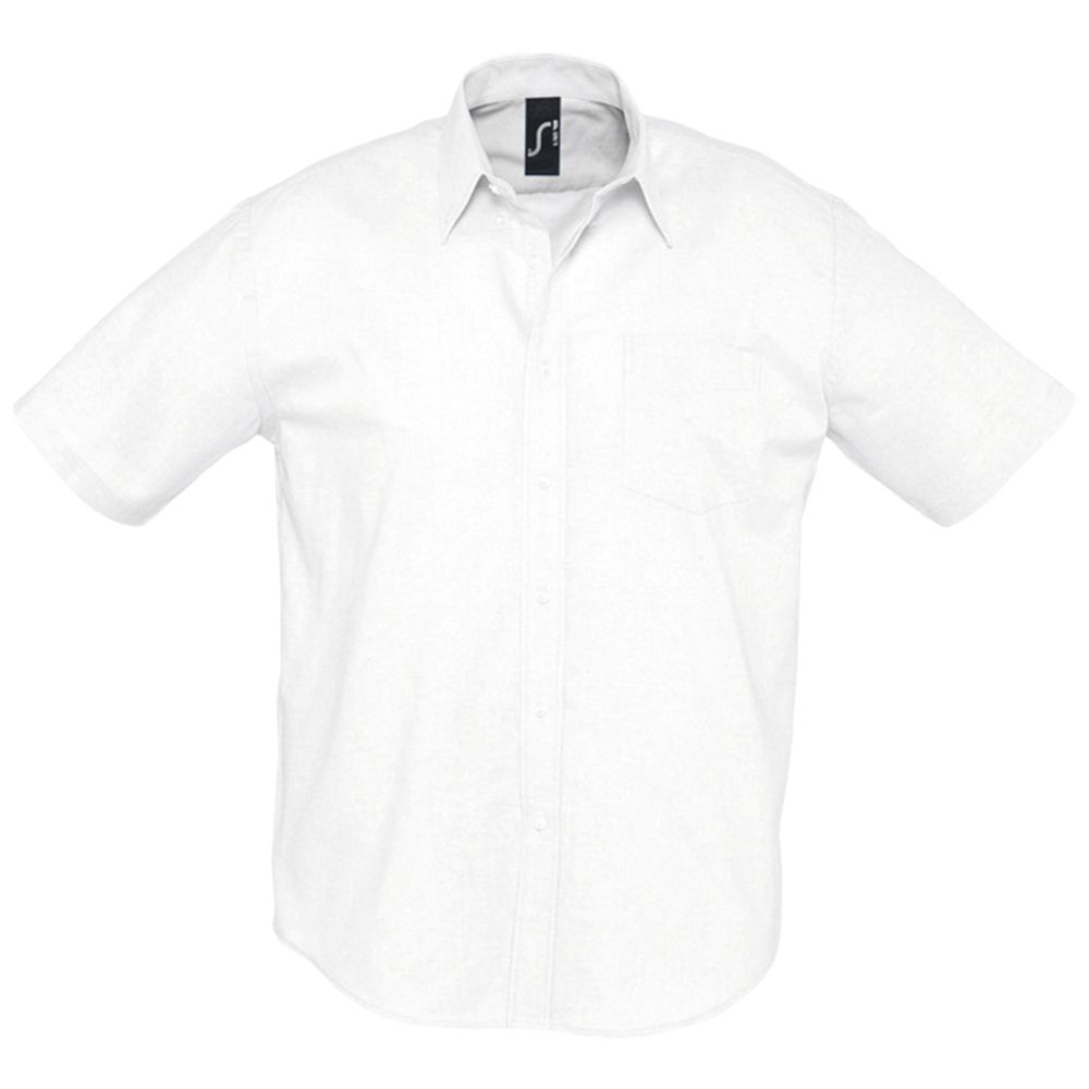 картинка Рубашка мужская с коротким рукавом Brisbane, белая от магазина