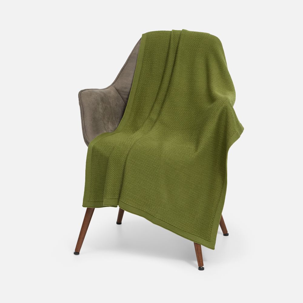 картинка Плед Ornato, зеленый (лавровый) от магазина