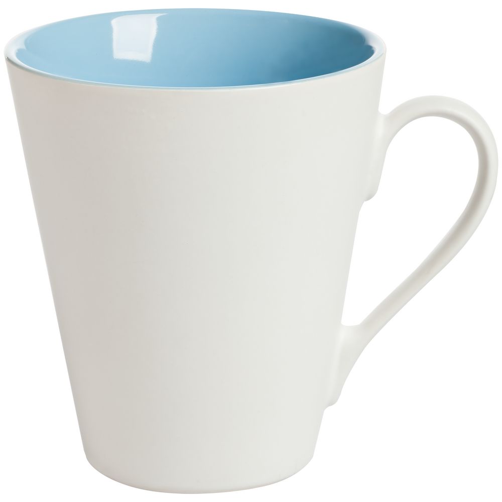 картинка Кружка New Bell матовая, белая с голубым от магазина