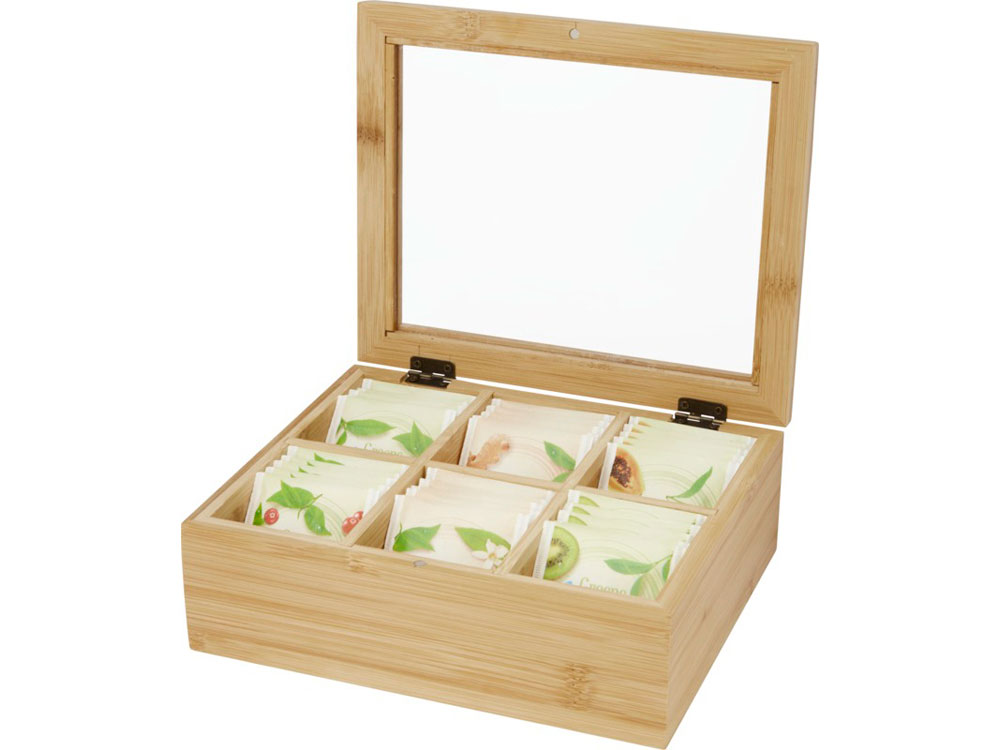 картинка Бамбуковая коробка для чая Ocre от магазина