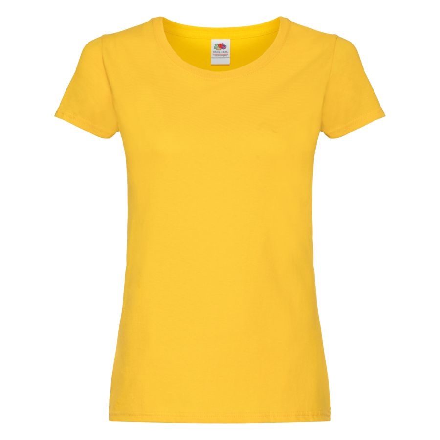 картинка Футболка женская "Original T", желтый_L, 100% х/б, 145 г/м2 от магазина