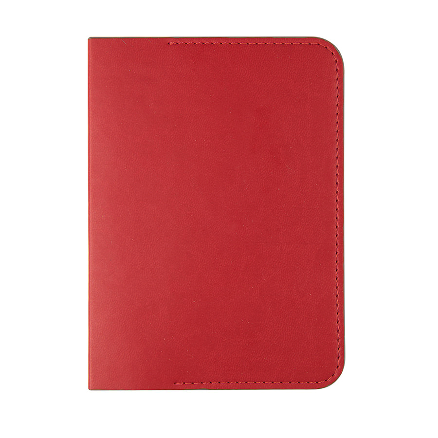 картинка Обложка для паспорта  IMPRESSION, 10*13,5 см, PU, красный с серым от магазина
