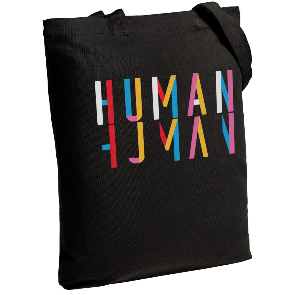 картинка Холщовая сумка Human, черная от магазина