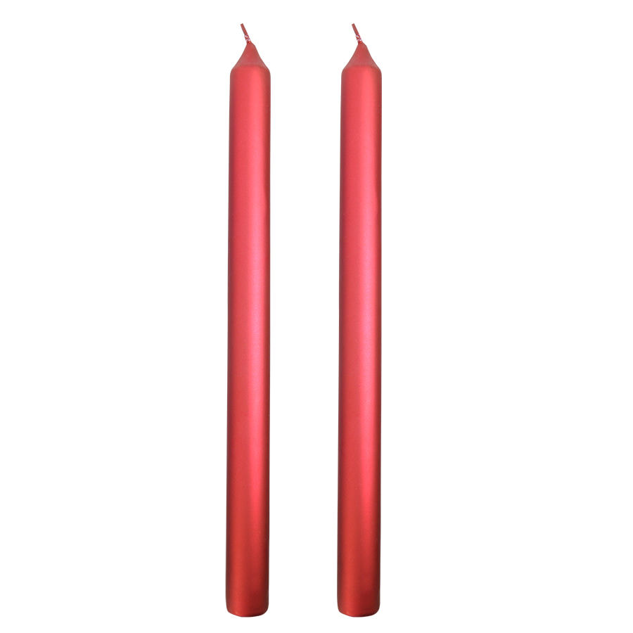 картинка Свечи подарочные, 2 шт,  красный,  воск, 30 см от магазина