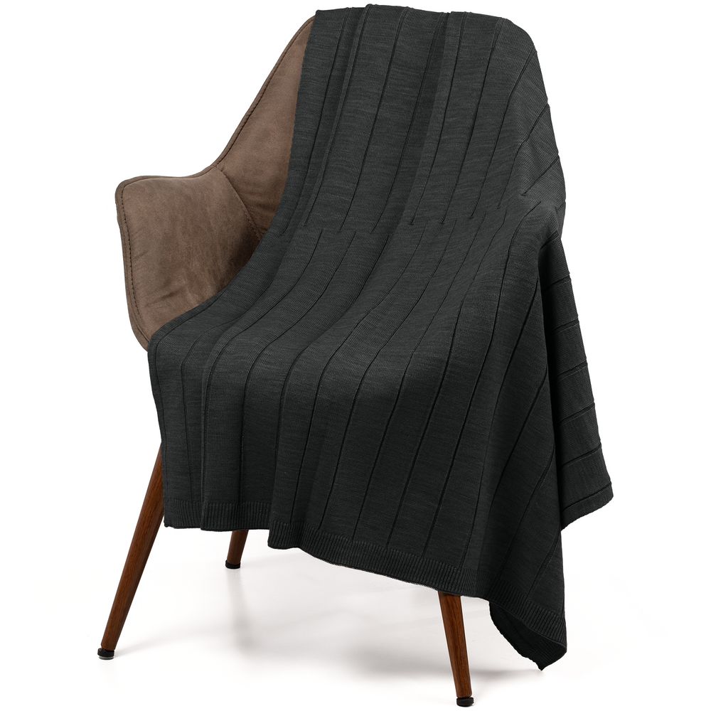 картинка Плед Bambolay, темно-серый меланж от магазина