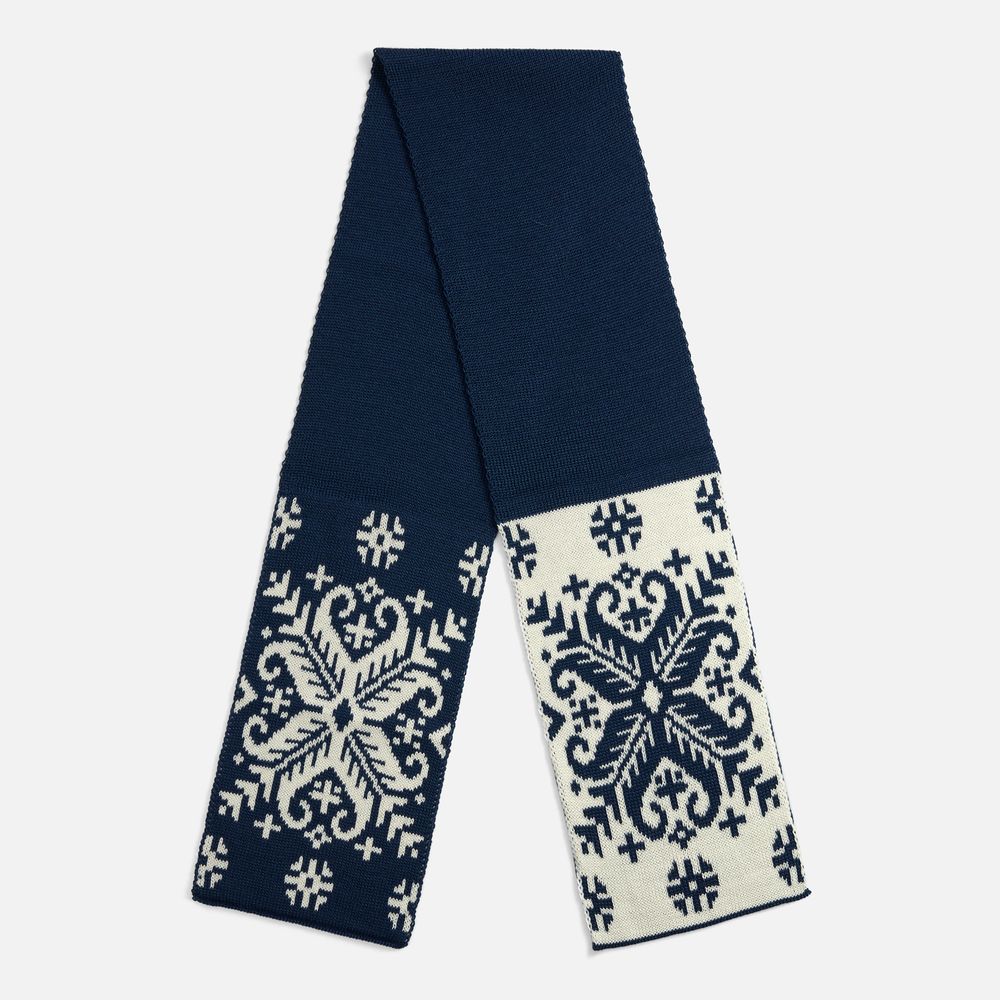 картинка Шарф Wintertude M, синий с белым от магазина