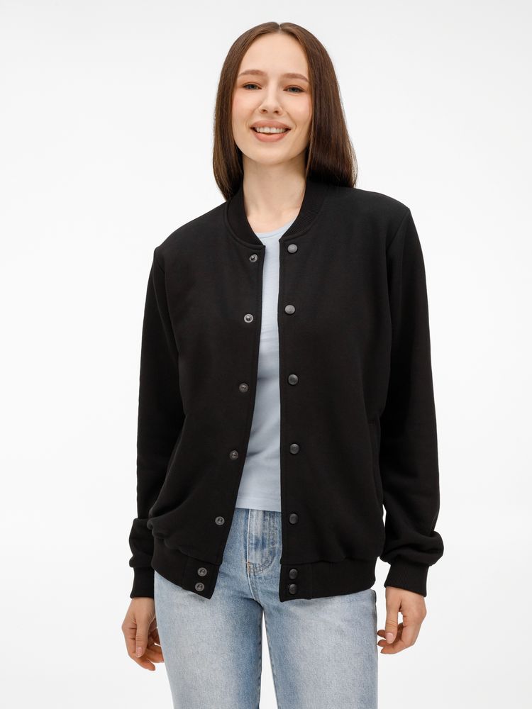 картинка Бомбер унисекс Nuppu, черный от магазина