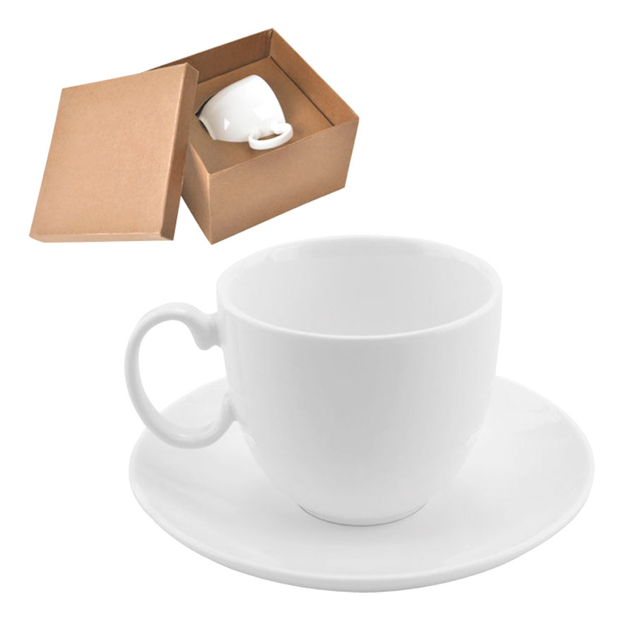 картинка Чайная пара "Романтика" в подарочной упаковке; 16,5х16,5х11см,210мл; фарфор; деколь от магазина
