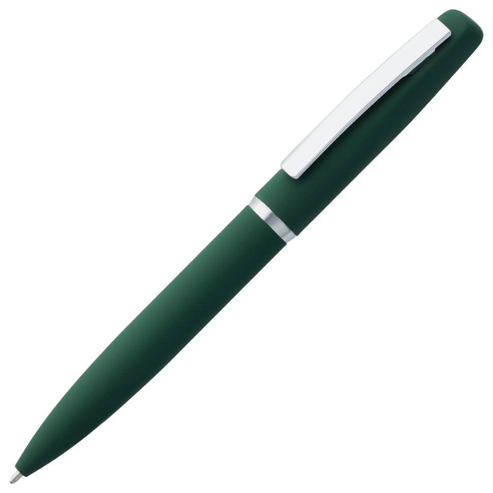 картинка Ручка шариковая Bolt Soft Touch, зеленая от магазина