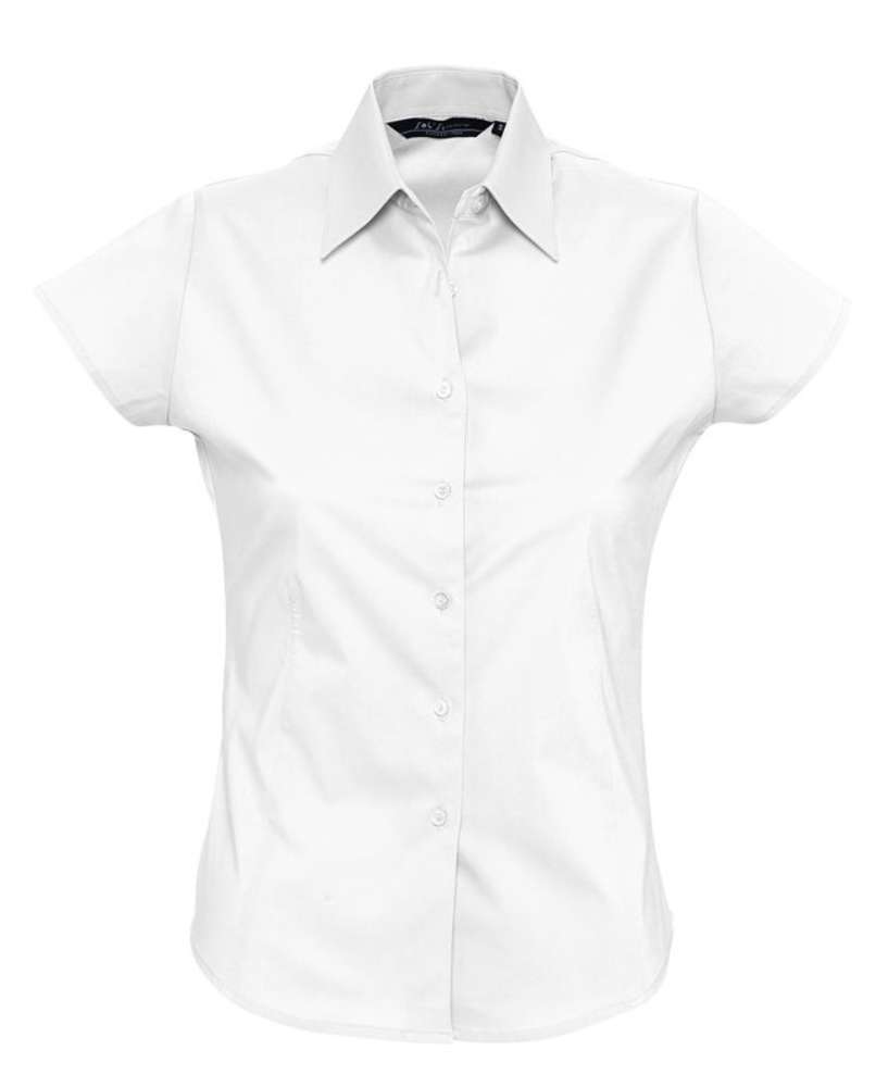 картинка Рубашка женская с коротким рукавом Excess, белая от магазина