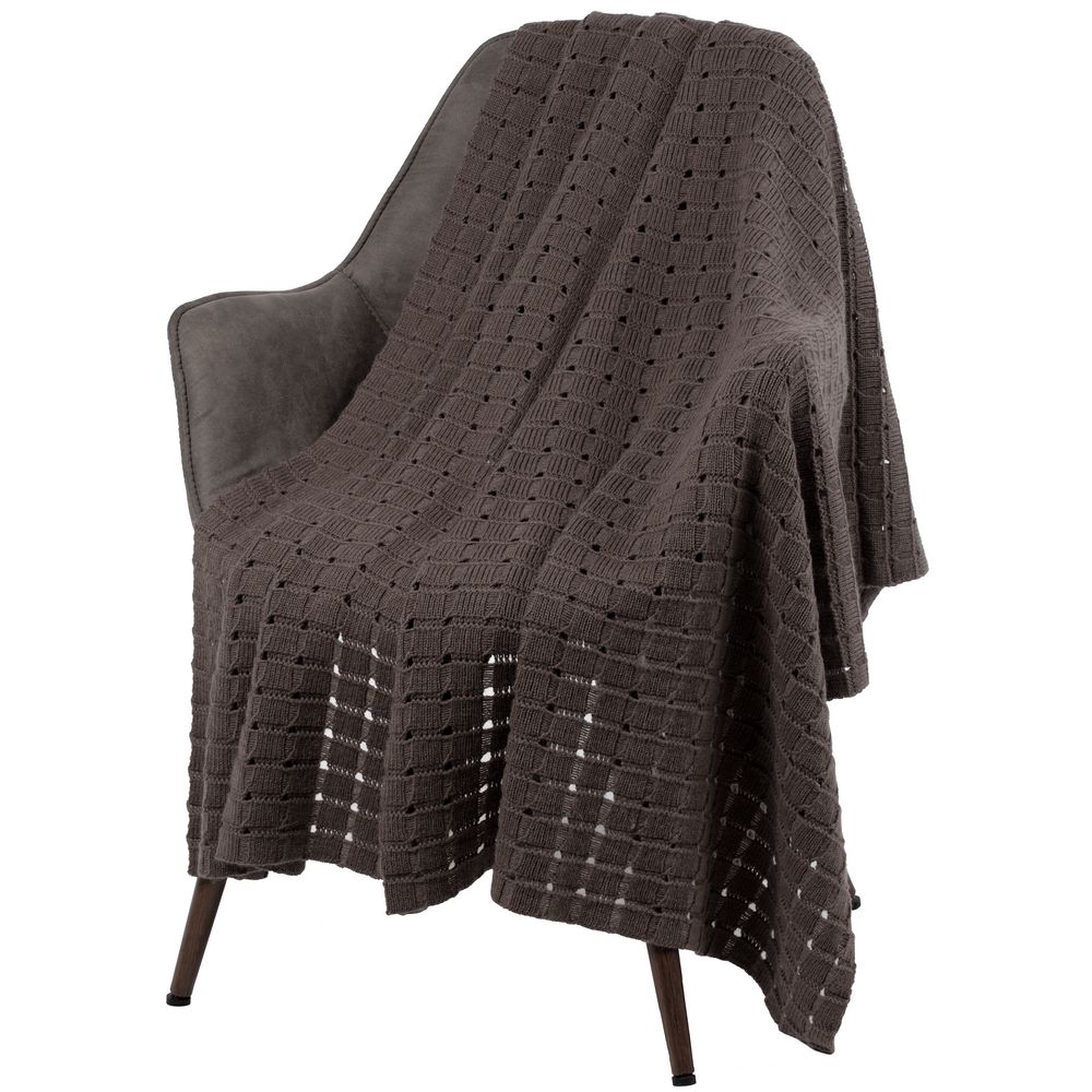 картинка Плед Exquisito, коричневый от магазина