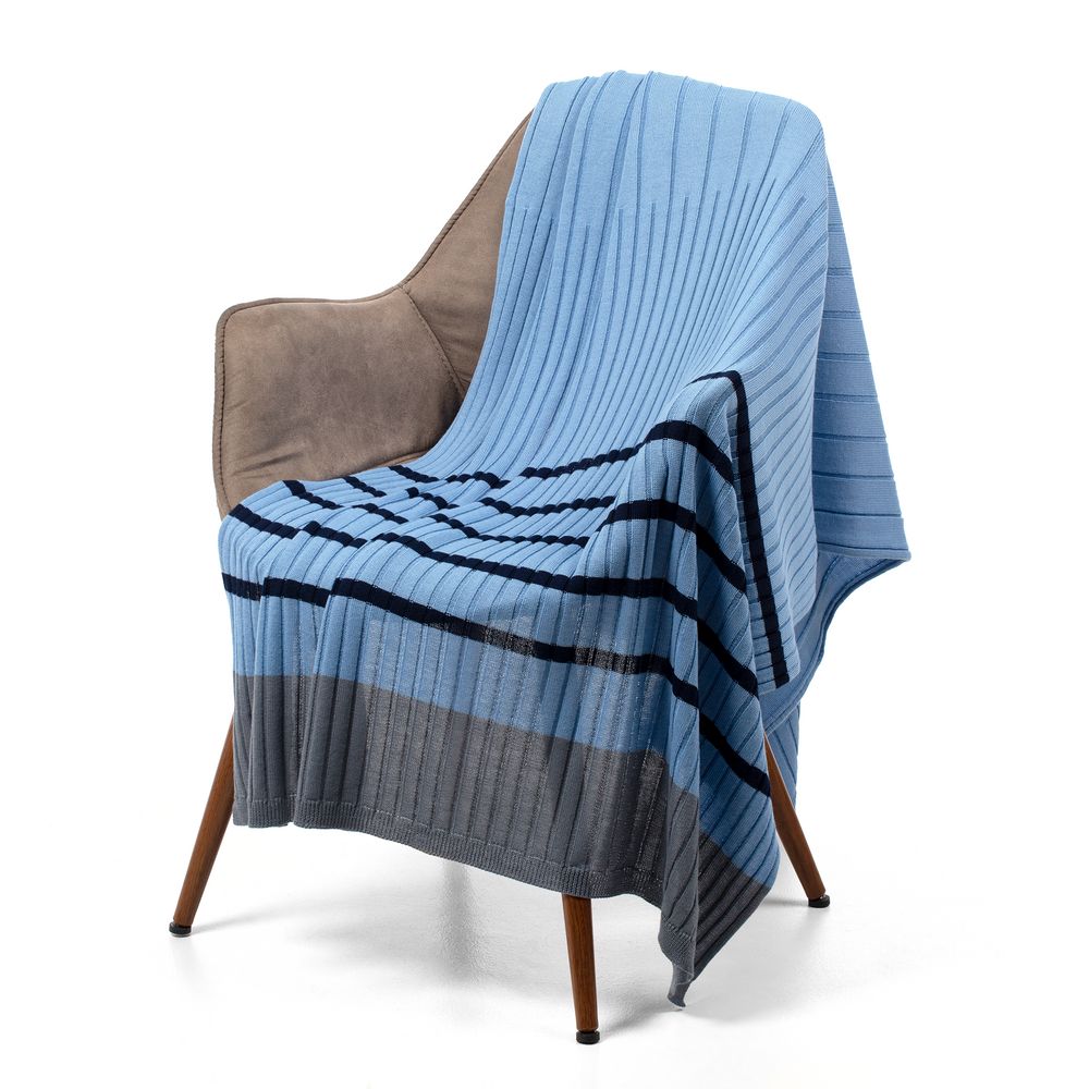 картинка Плед Friolenta, синий с голубым от магазина