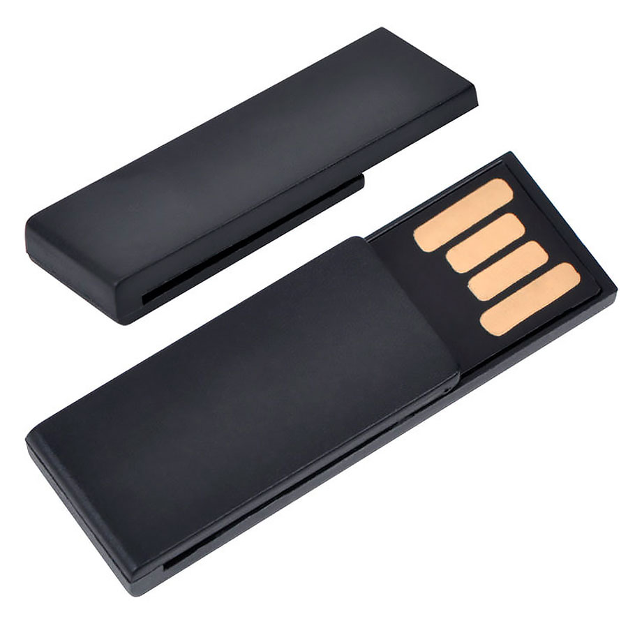 картинка USB flash-карта "Clip" (8Гб),черная,3,8х1,2х0,5см,пластик от магазина
