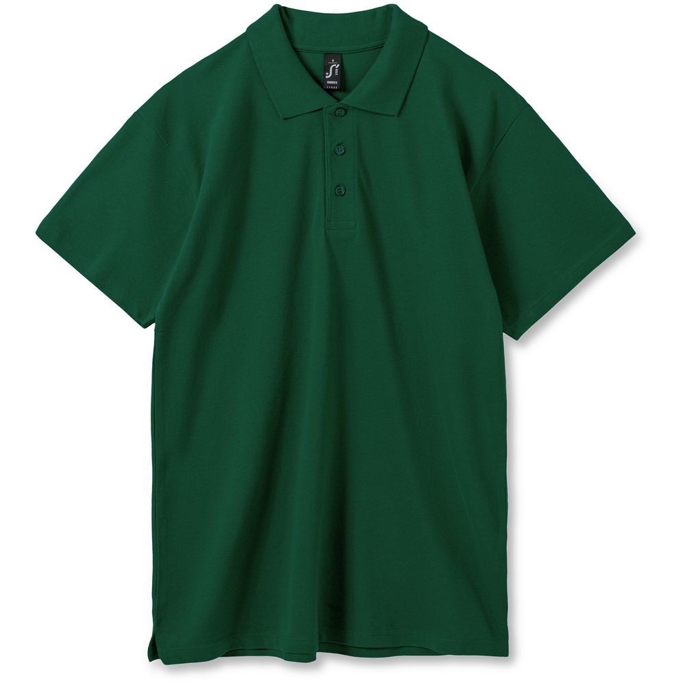 картинка Рубашка поло мужская Summer 170, темно-зеленая от магазина