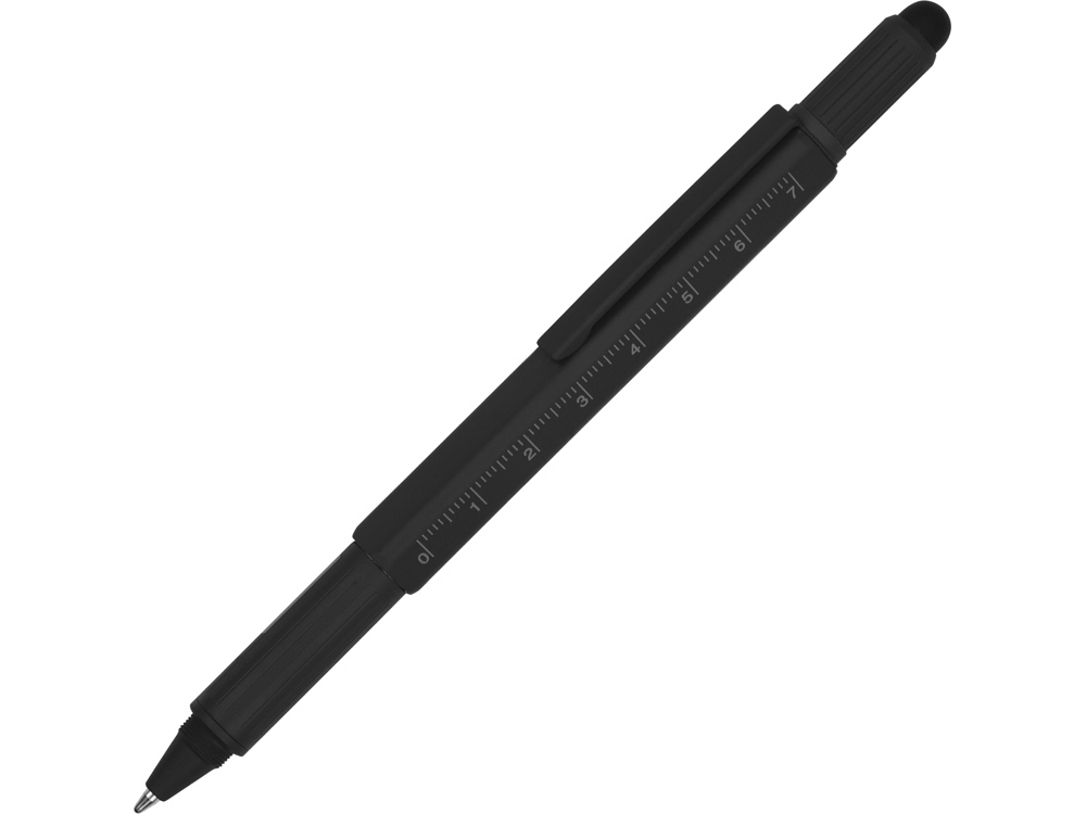 картинка Ручка-стилус металлическая шариковая Tool с уровнем и отверткой от магазина
