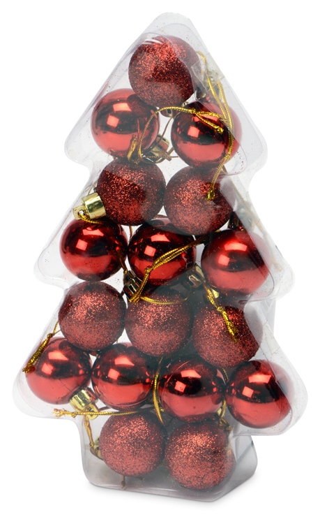 картинка Набор новогодних шаров в футляре-елочке от магазина