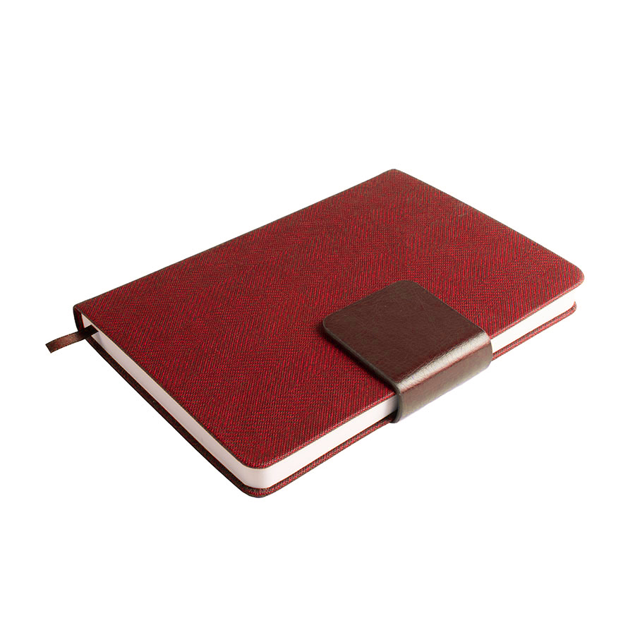 картинка Ежедневник недатированный Mod, А5, красный, кремовый блок от магазина