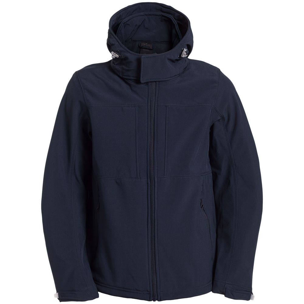 картинка Куртка мужская Hooded Softshell темно-синяя от магазина
