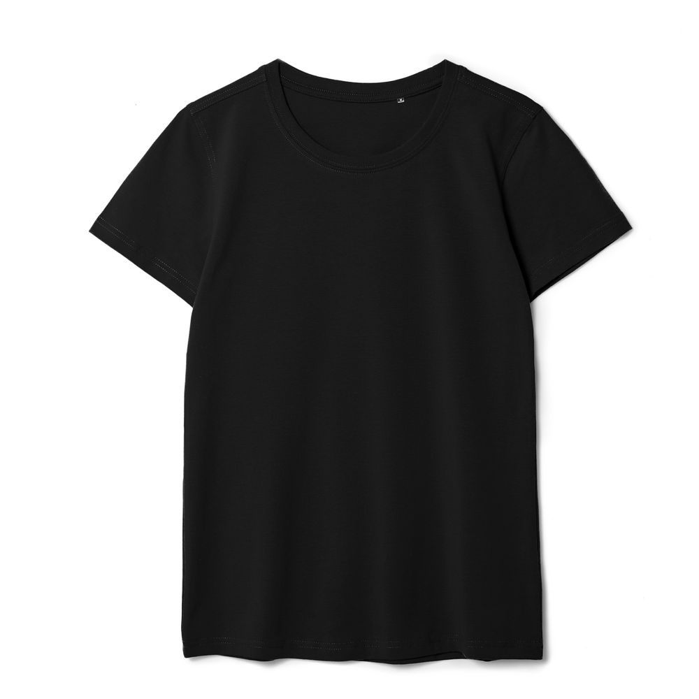 картинка Футболка женская T-bolka Stretch Lady, черная от магазина