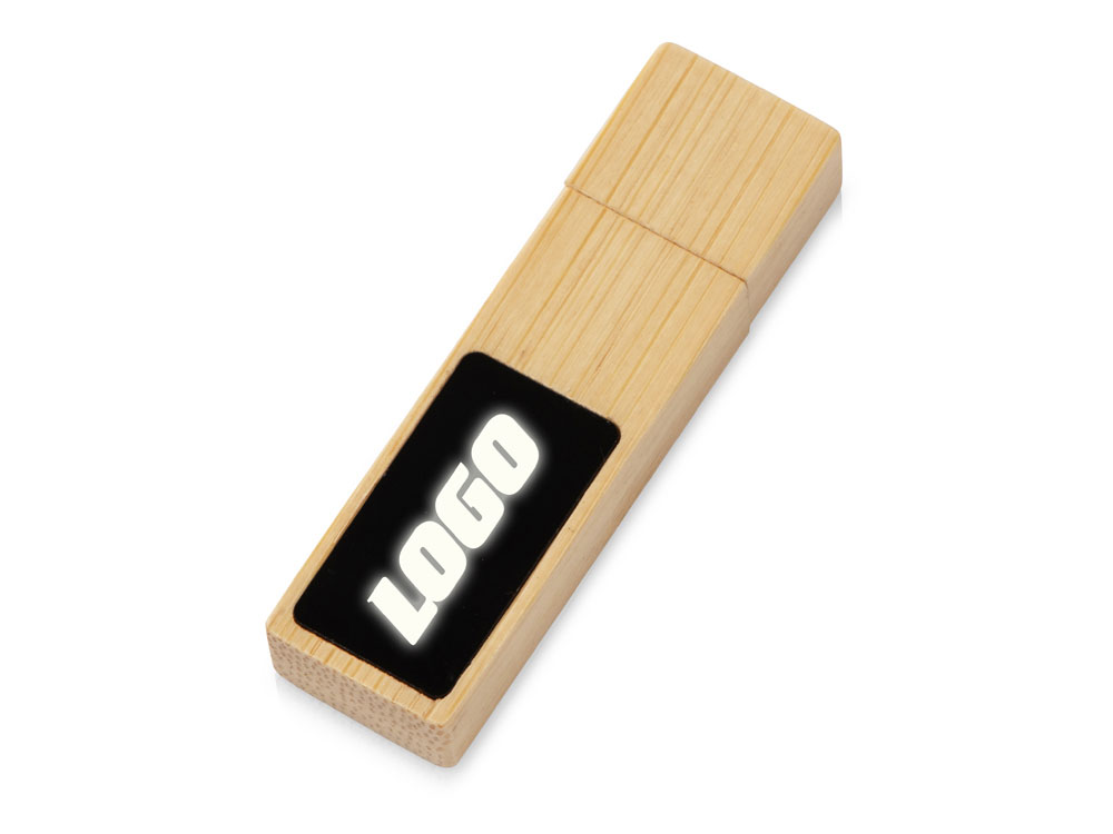 картинка USB 2.0- флешка на 32 Гб c подсветкой логотипа Bamboo LED от магазина